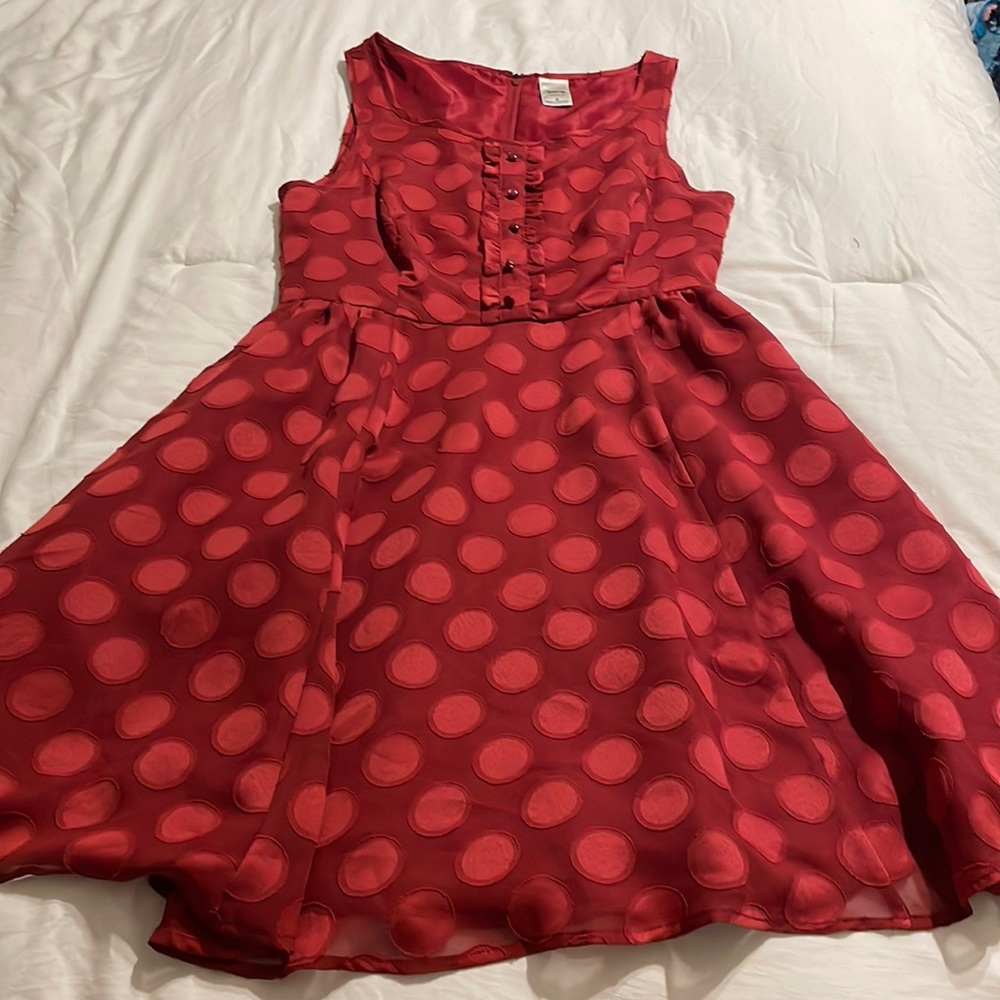 LC Conrad Disney collection red mini dress